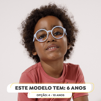Óculos Anti Luz Azul Infantil Flexível Blueflex - Armor