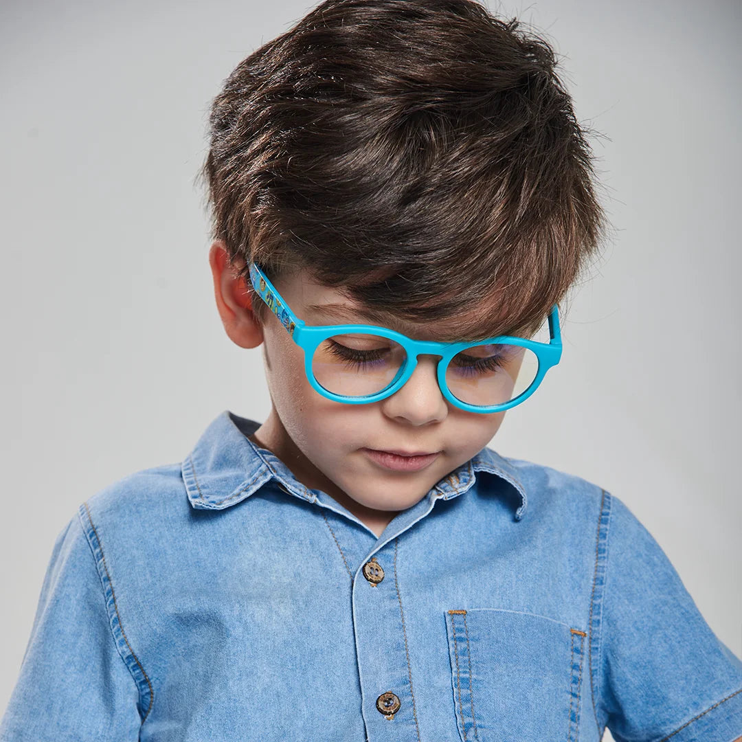 Óculos Anti Luz Azul infantil flexível Maria Clara e JP - Blueflex Retrô