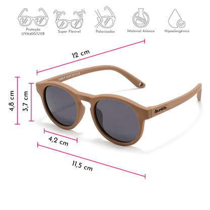Óculos de Sol Flexível Infantil - Vintage Bebê (SK)