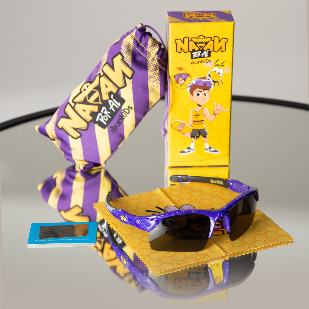 Óculos de sol infantil flexível - Natan Por Aí Corrida