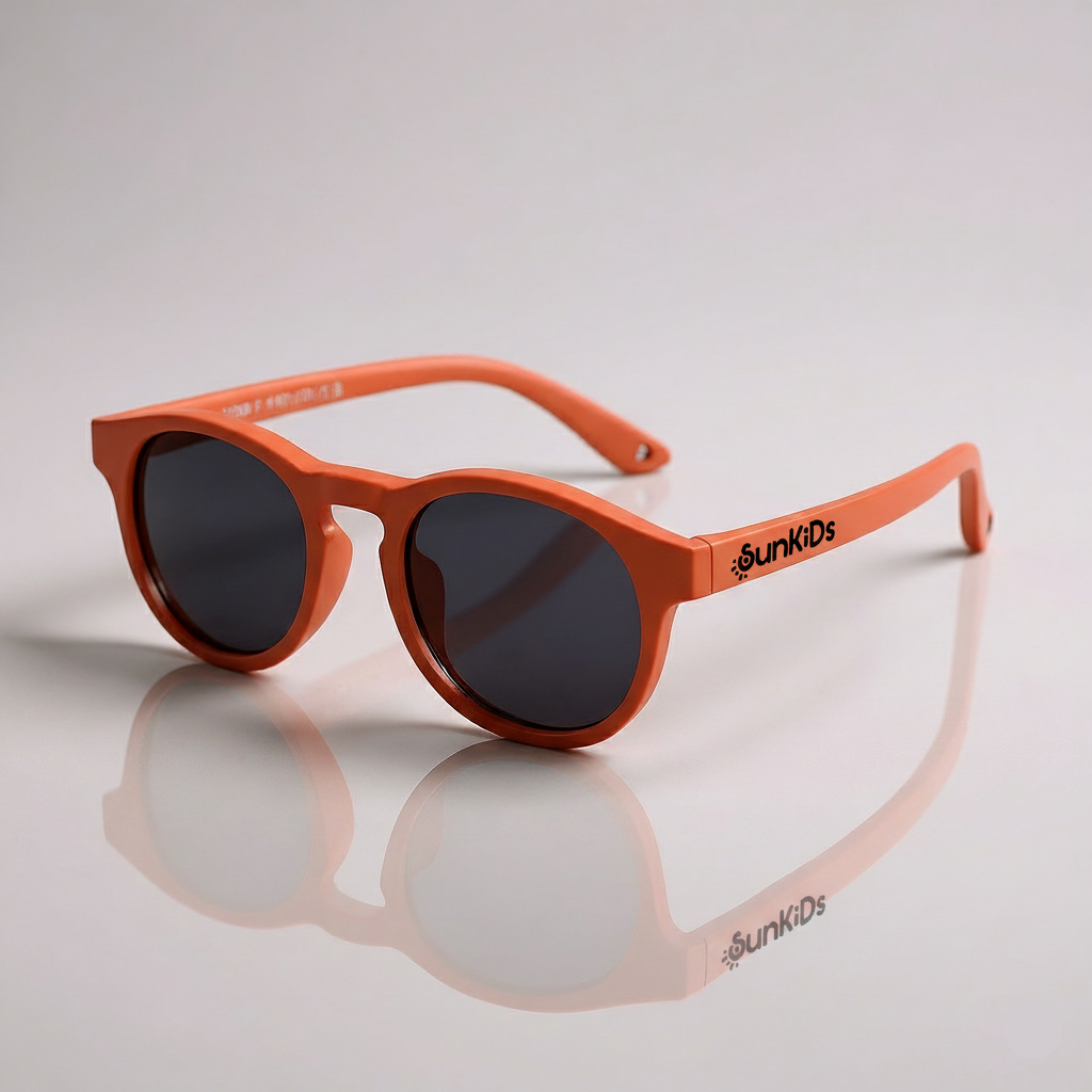 Óculos de Sol Flexível Infantil - Vintage Bebê (SK) - Laranja