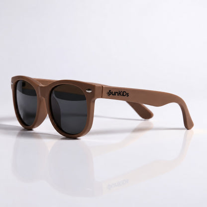 Óculos de Sol Infantil Flexível - SunKids - Marrom