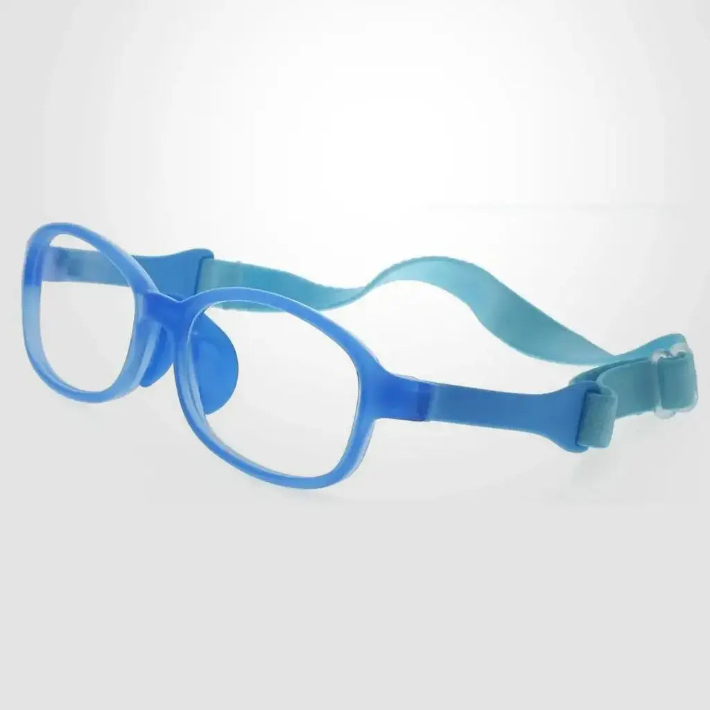 Armação para Óculos de Grau Infantil Flexível - Silvie - Azul Claro e Azul